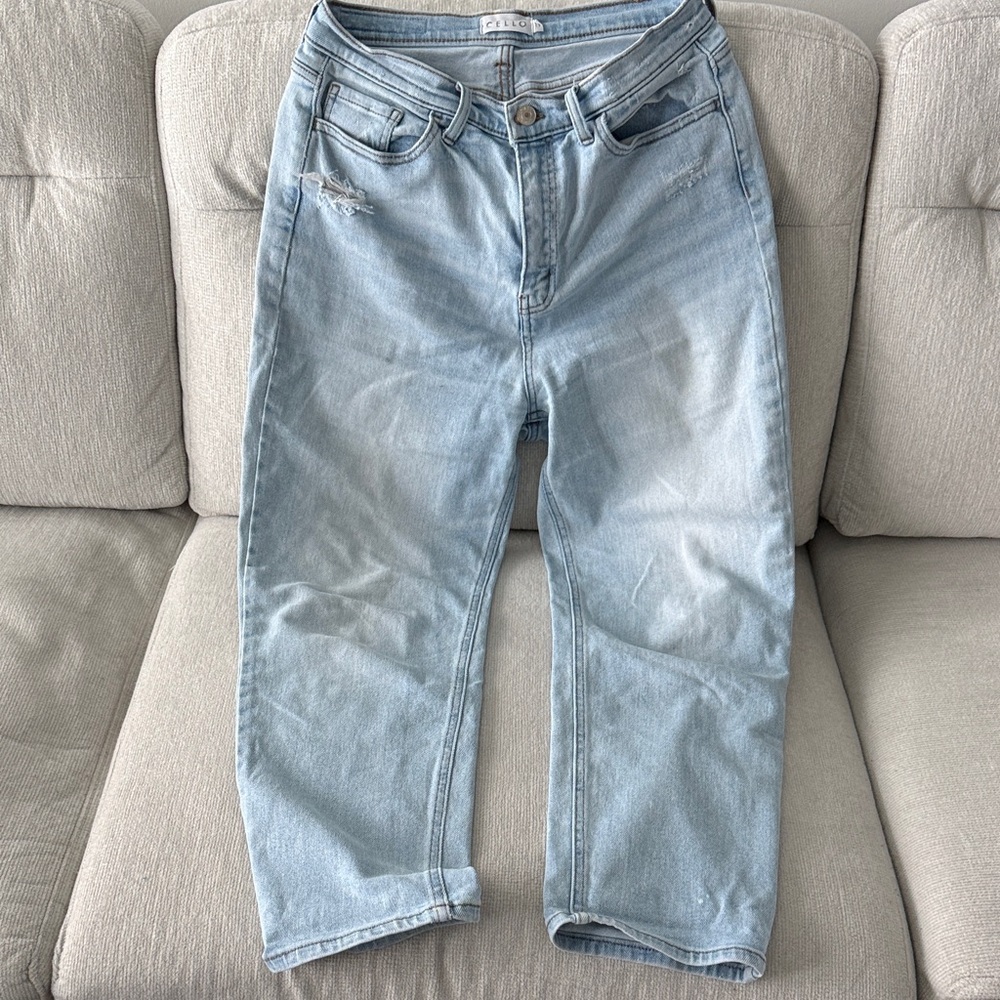 Cello Women's High Rise Light Blue Jeans